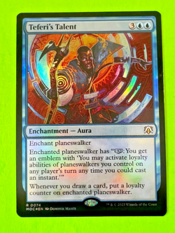MTG March of the Machine ( Teferi's Talent ) Foil Rare - Image 1