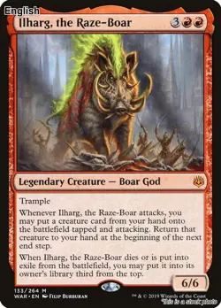 Ilharg, the Raze-Boar EN [WAR - 133] - NM TCG MTG - Image 1