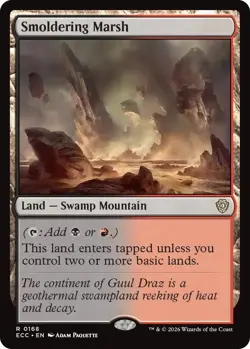 Smoldering Marsh (R) #168 Commander: Lorwyn Eclipsed MTG NM - Image 1