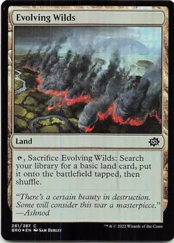 2022 Magic The Gathering The Brothers' War Foil #261 Evolving Wilds C - Image 1
