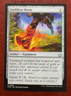 1x NM Swiftfoot Boots - 0258 U FDN - MTG Magic Never Played x1 - Image 1