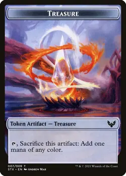 40x Treasure Token - NM - Strixhaven: School of Mages - SPARROW MAGIC mtg - Image 1