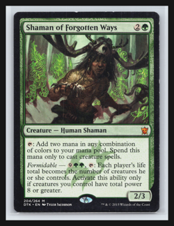 MTG Shaman of Forgotten Ways Dragons of Tarkir #204 Regular Mythic Rare Magic - Image 1