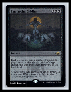 MTG Patriach's Bidding Foil Etched Rare Modern Horizons 2 MH2 NM Magic TCG CCG - Image 1