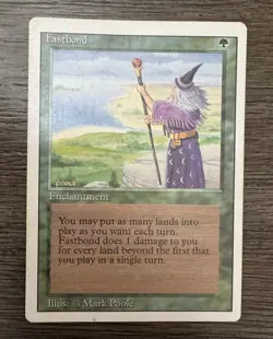 MTG English Fastbond Light Play Normal Revised - Image 1