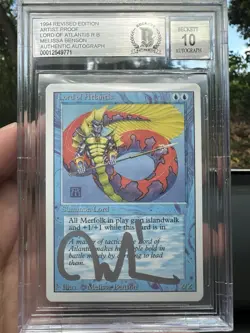 LORD OF ATLANTIS, ARTIST PROOF, REVISED, 1994 MTG, MELISSA BENSON, BAS 10! - Image 1