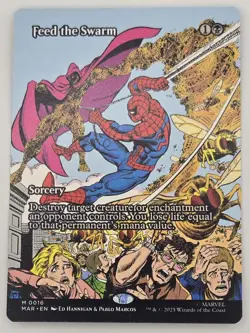 Feed The Swarm (Borderless) - Marvel's Spiderman (MAR) - MTG - Image 1