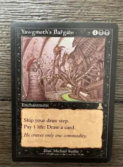 MTG English Yawgmoth's Bargain Light Play Normal Urza's Destiny - Image 1