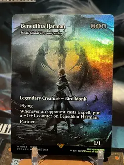 MTG Benedikta Harman - Ishai, Ojutai Dragonspeaker [FINAL FANTASY] ✨FOIL✨ - Image 1