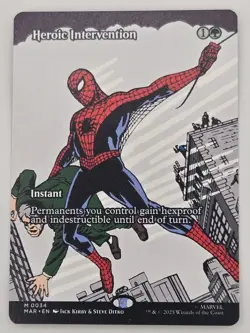 Heroic Intervention - (Borderless) - Marvel's Spiderman (MAR) - MTG - Image 1