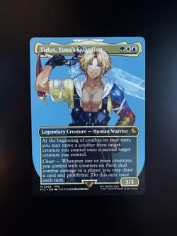 MTG Final Fantasy English Tidus, Yuna's Guardian Borderless 0205 Non-Foil - Image 1