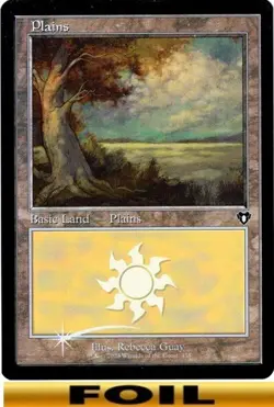 1x - PLAINS - #438 - RETRO FOIL - Commander Masters - NM MTG - Image 1