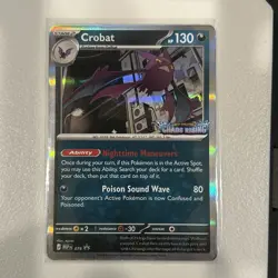 Pokemon TCG - Chaos Rising Promo Stamped - Crobat 076 Promo NM Near Mint - Image 1