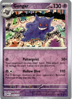 Gengar 094/165 Rare 151 Pokemon Reverse Holo Near Mint - Image 1