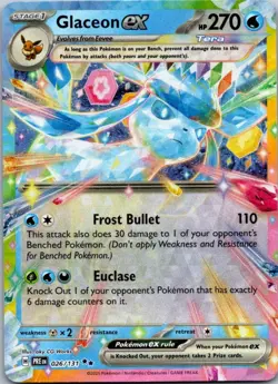 Glaceon ex - (Holiday Calendar) 026/131 SV: Prismatic Evolutions NM - Image 1