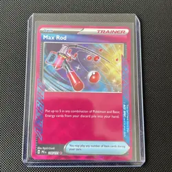 Pokemon TCG Max Rod 116/131 Ace Spec - S&V Prismatic Evolutions - English NM - Image 1
