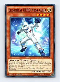 Elemental HERO Neos Alius Common Structure Deck: HERO Strike SDHS-EN008 LP - Image 1