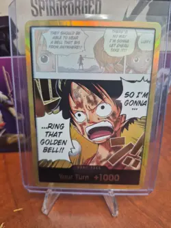 Bandai Don!! Monkey D. Luffy Ring That Golden Bell!! Foil - English - Image 1