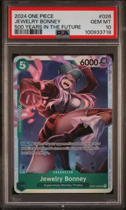 One Piece 2024 500 Years In The Future Jewelry Bonney OP07-026 PSA 10 English - Image 1