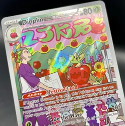 Dipplin 170/167 Twilight Masquerade Illustration Rare Full Art Pokemon Card NM/M - Image 3