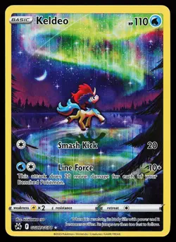 Keldeo GG07/GG70 Holo Crown Zenith Galarian Gallery Pokemon Card - Image 1