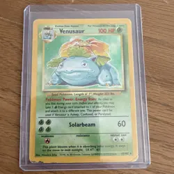 Venusaur 15/102 Base Set Holo Rare 100 HP Pokemon TCG Card English Wizards - Image 1