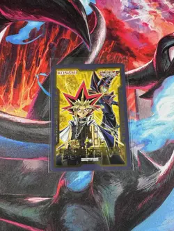 Yugioh Duel Devastator Yami Yugi & Dark Magician Field Center Card Token NM - Image 1