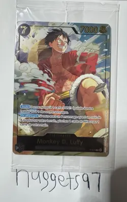 Monkey D. Luffy Japan Expo Promo P-075 One Piece Card French Sealed - Image 1