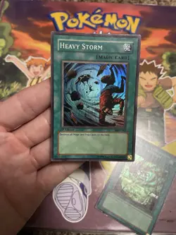 2 Yugioh Cards Vintage Heavy Storm 1st Edition Mrd/Giant Trunade 1st Edition Mrl - Image 2