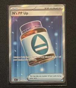 N's PP Up 262/217 UR Holo NM Pokemon Card Ascended Heroes - Image 1