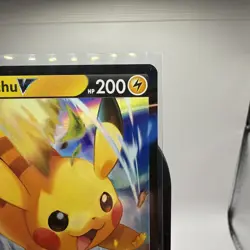 Pokemon Pikachu v SWSH285 TCG Sword and Shield Promo Card Near Mint Condition - Image 3