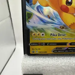 Pokemon Pikachu v SWSH285 TCG Sword and Shield Promo Card Near Mint Condition - Image 5