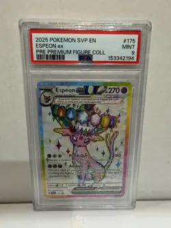 PSA 9 Espeon ex #175 SVP Black Star Promo 2025 Pokemon Holo Card - Image 1