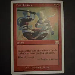 Wizards of the Coast Final Fortune MTG Instant Red EN D. Alexander Gregory - Image 1