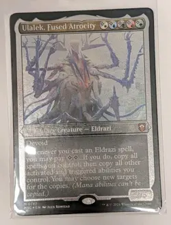 Ulalek, Fused Atrocity Thick Stock Modern Horizons 3 Foil Etched - MTG MYTHIC - Image 1
