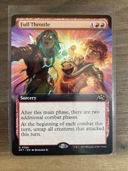 MTG Magic Full Throttle 386 Extended Art Aetherdrift NM Regular - Image 1
