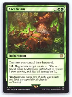 Asceticism 233 Commander: The Lord of the Rings: Tales of Middle-earth MTG LP - Image 1