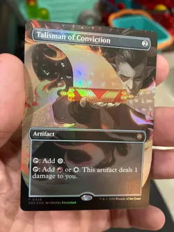 Talisman of Conviction (Borderless) Commander: Secrets of Strixhaven Foil - Image 1