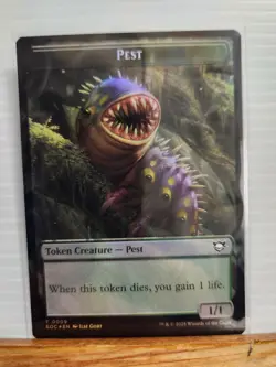 Pest 9 / Bird 3 - Foil - Token - EOE - NM - MTG Magic the Gathering - Image 1