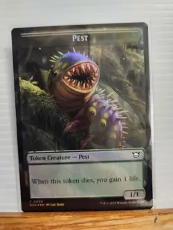 Pest 9 / Bird 3 - Foil - Token - EOE - NM - MTG Magic the Gathering - Image 3