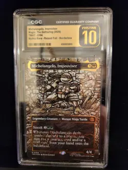 Michelangelo, Improviser : Gold Sig Kevin Eastman TMT 0304 CGC Pristine 10 POP1 - Image 1