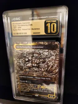 Michelangelo, Improviser : Gold Sig Kevin Eastman TMT 0304 CGC Pristine 10 POP1 - Image 5