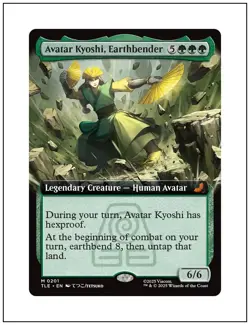 Avatar Kyoshi, Earthbender, Extended Art, Avatar, Magic the Gathering MTG NM - Image 1