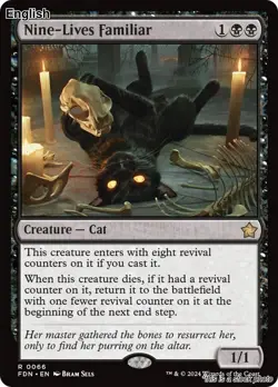 Nine-Lives Familiar EN [FDN - 66] - NM TCG MTG - Image 1