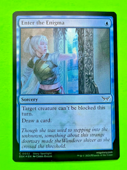 MTG - Duskmourn House of Horror - Enter the Enigma - FOIL - Image 1