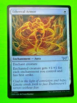 MTG - Duskmourn House of Horror - Ethereal Armor - FOIL - Image 1