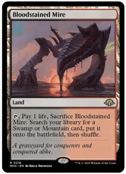 Bloodstained Mire #216 LP MTG Magic the Gathering MH3 - Image 1