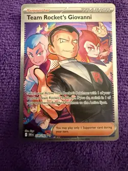 Pokemon Team Rocket's Giovanni 238/182 Special Illustration Rare NM/M - Image 1