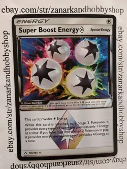 Pokemon Super Boost Energy 136/156 Sun and Moon NM - Image 1