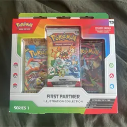 Pokemon TCG First Partner Illustration Collection Series 1 Promo Collection Box - Image 1